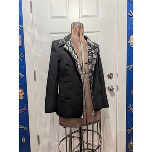 Vintage Blazer Upcycled Punk Art Gallery Jacket OOAK